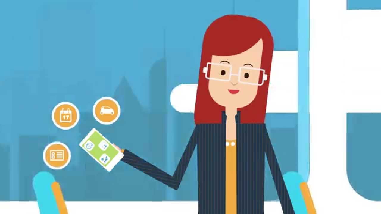 Still from the ReturnMe overview film: an illustrated owner holding a phone, surrounded by the everyday things ReturnMe protects